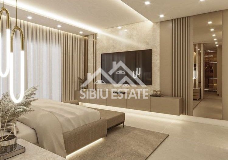 Penthouse Sibiu 4 camere, 2 bai terasa mare vedere panoramica - Poză 4