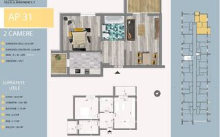 AP. 2CAM. DECOMANDAT,MOBILAT-BLOC P+4 / INVESTITIE .ZONA TRAPEZ! - Poză 2