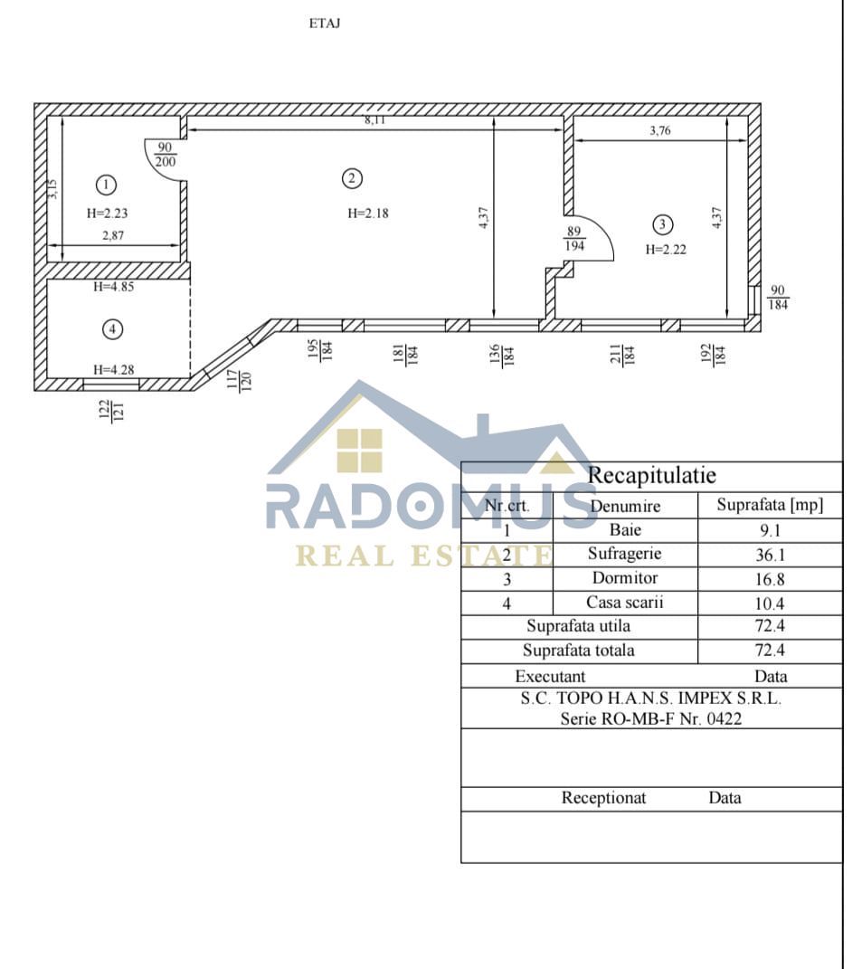 Casă P+1 I 3 Cam + 2 Băi I Piscină acoperită/încălzită I Teren 621 Mp - Schiță 18