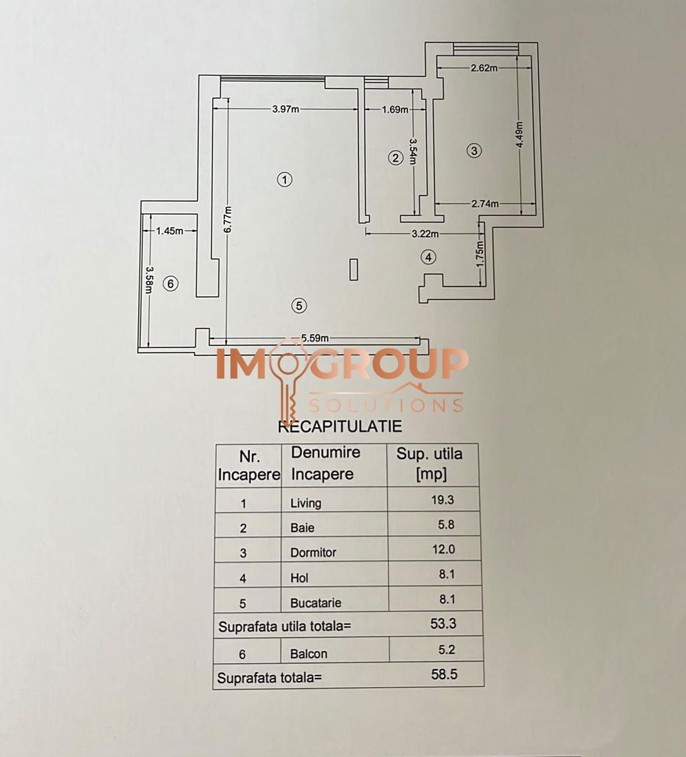 TATARASI/MOARA DE VANT - BLOC NOU INTABULAT - ETAJ 2/3 - 2 CAMERE - Poză 6