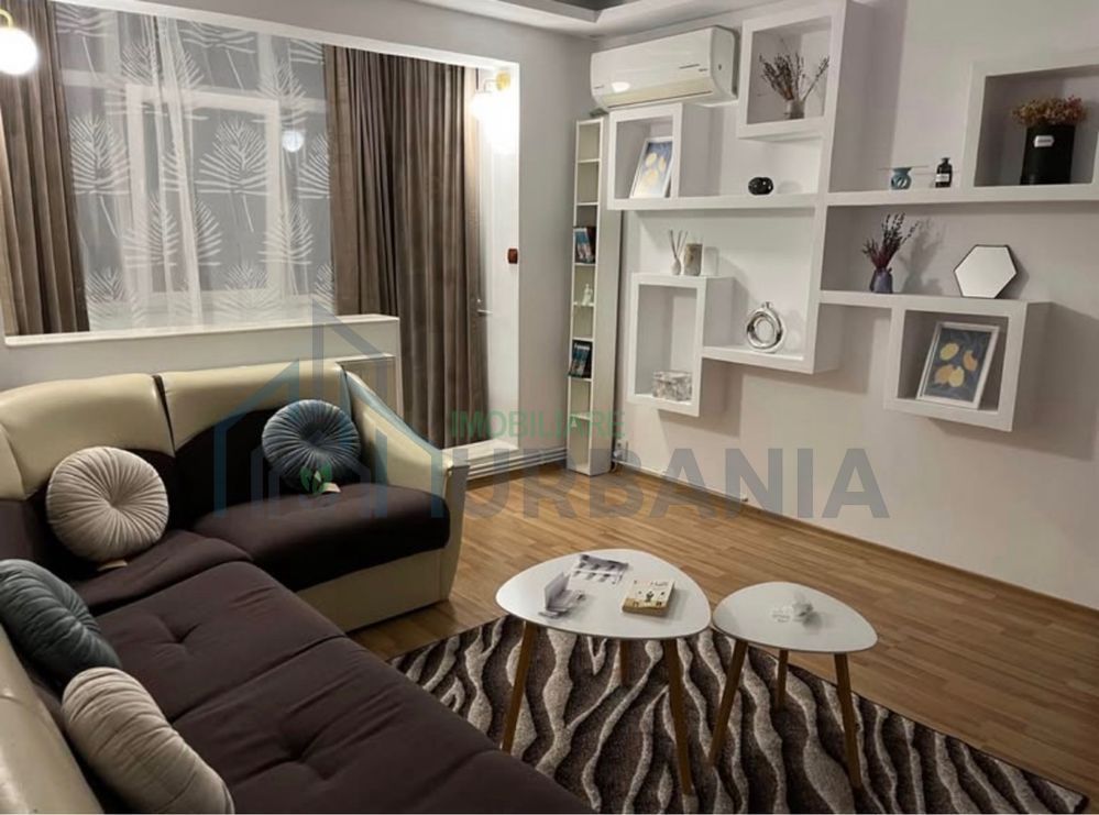 Apartament de închiriat, 55 mp, 2 camere, renovat modern, zona Podu Roș / Cantemir (Palas Campus), Iași - Poză 1