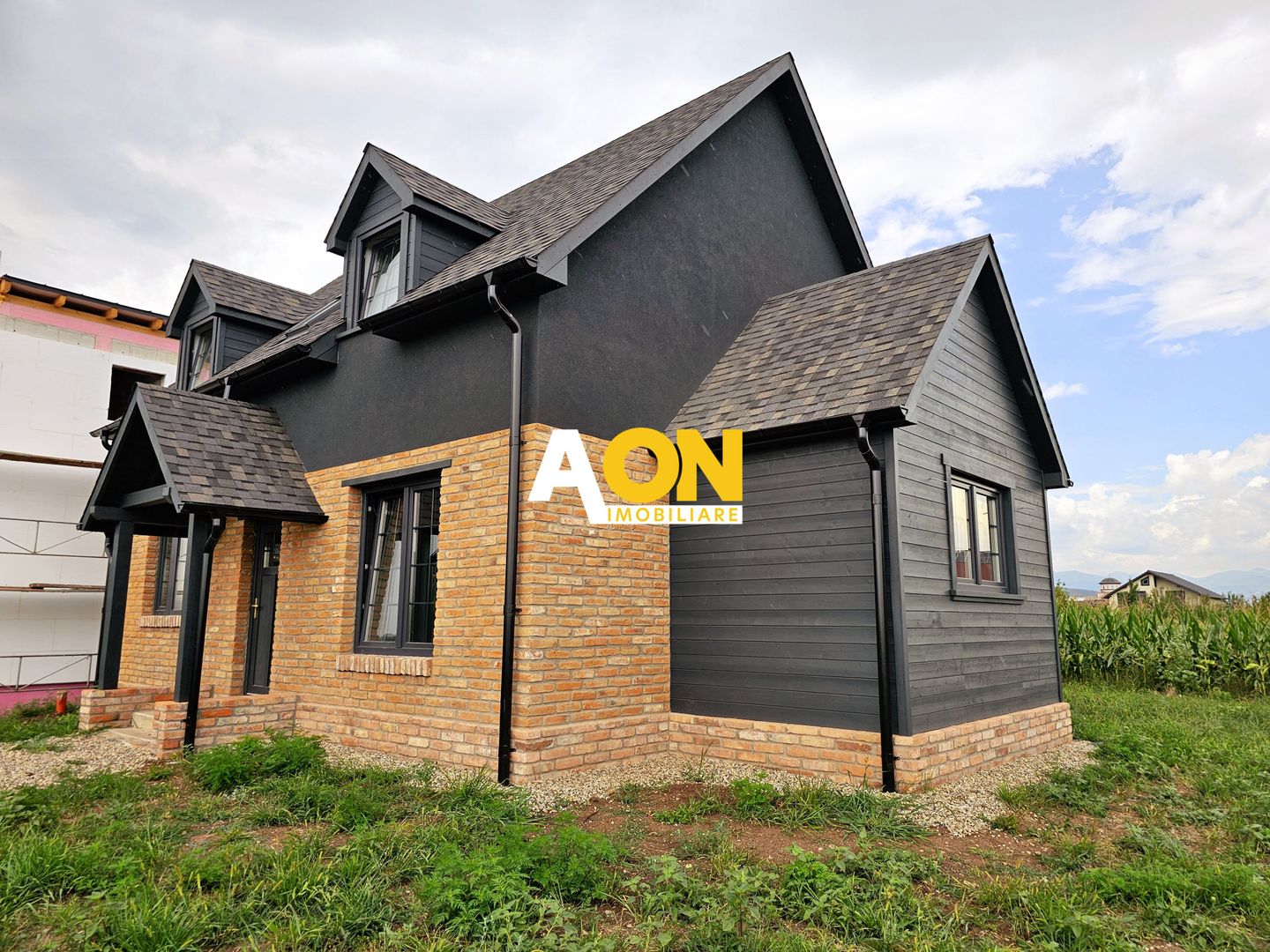 Casa semifinisata, eficienta energetic, 4 camere, 355 mp teren - Poză 2