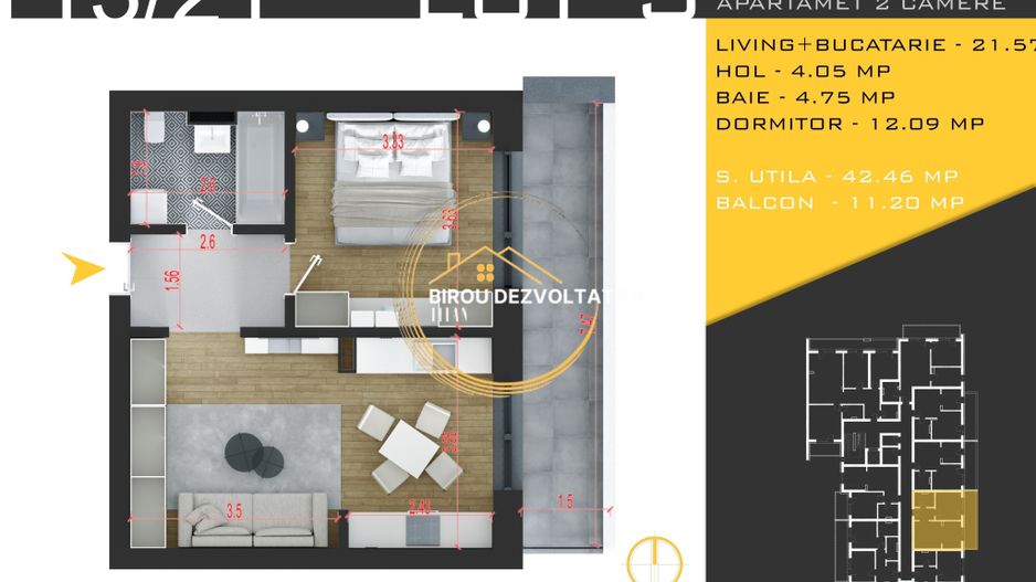 Decomandat Mare Vedere libera stradala Metrou Teclu 15min Ikea - Poză 7