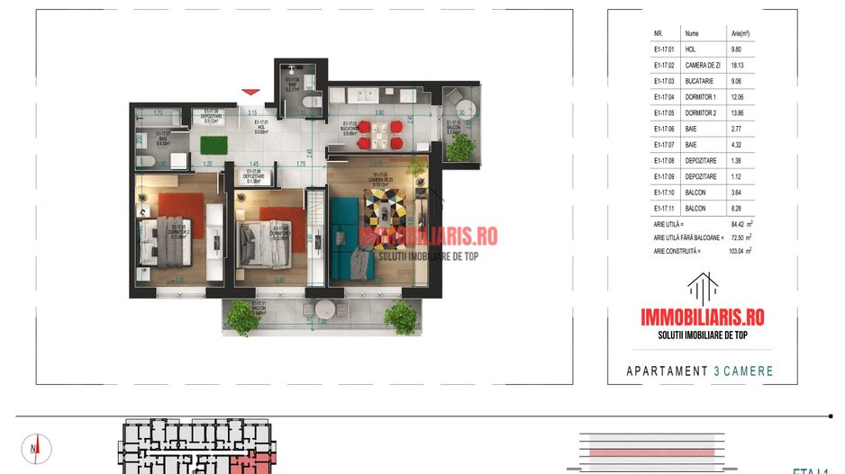 Titan-Pallady-Metrou - Parcare Bonus - Direct Dezvoltator - Poză 2