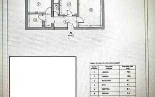 2 Camere - 56 MP | 1984 | Decomandat | 1/10 | Metrou Lujerului - 3 min - Schiță 6
