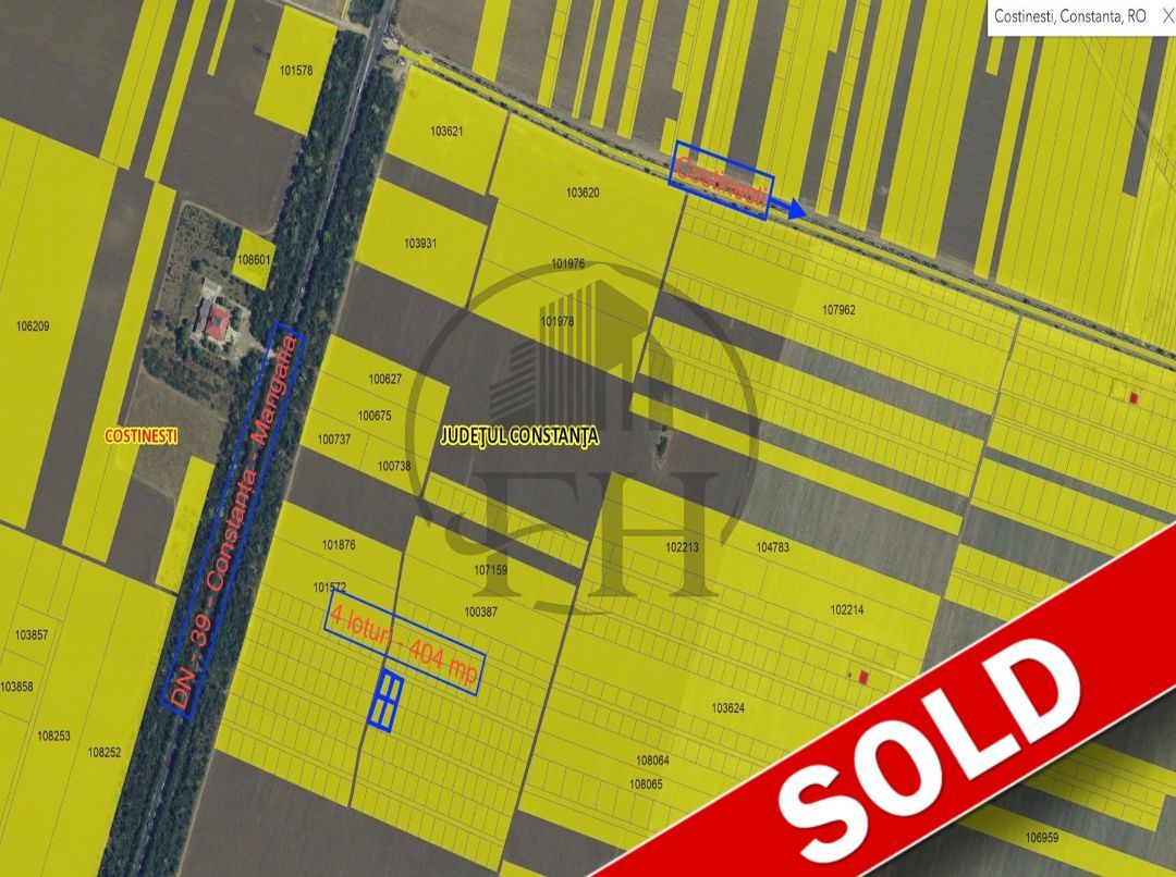 SOLD/VANDUT - Teren intravilan de vanzare Costinesti - Poză 1