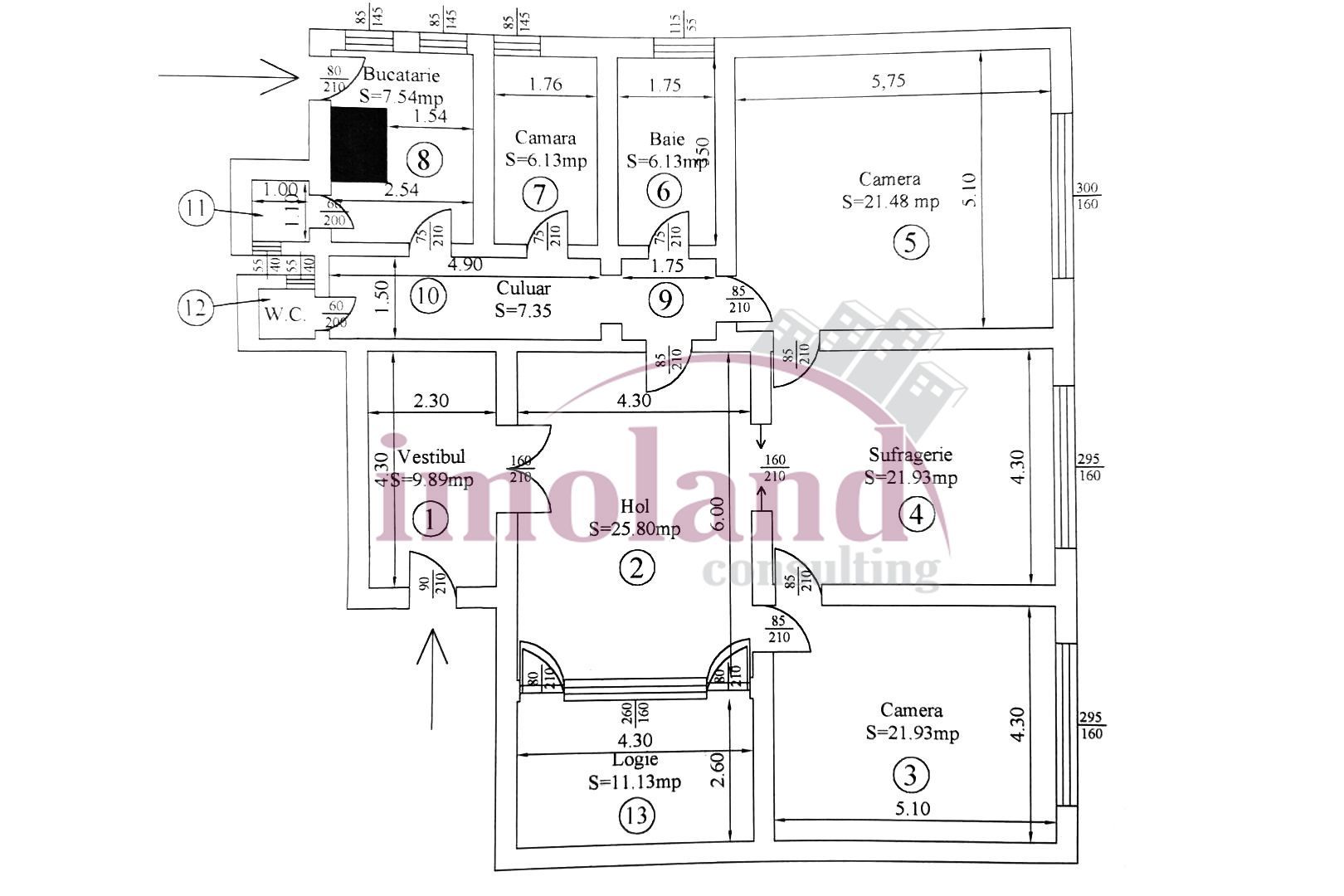 Inchiriere parter birou/showroom/rezidential - vila Dorobanti - Capitale - Schiță 9