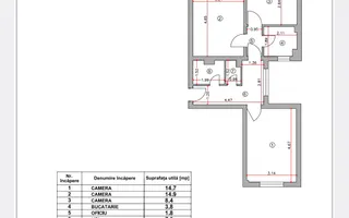 VANZARE APARTAMENT DOROBANTI 3 CAMERE | - Schiță 25