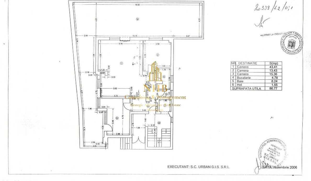 Apartamanet de vanzare - 3 camere - parter - terasa 110 mp - PARCARE -HERASTRAU - Poză 15