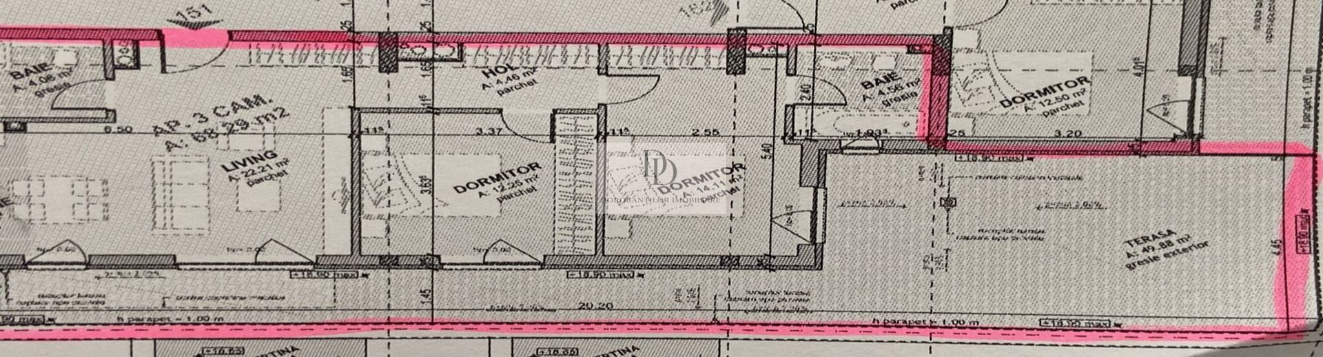 Apartament 3 camere cu terasă 50 mp | Orientare Sud-Est | Mǎrǎşti - Schiță 19