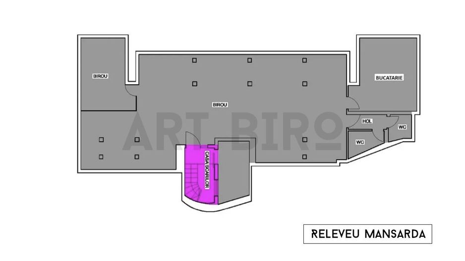 Zero comision, 160mp birou mobilat in imobil eclectic, Eminescu, 11' M - Schiță 14