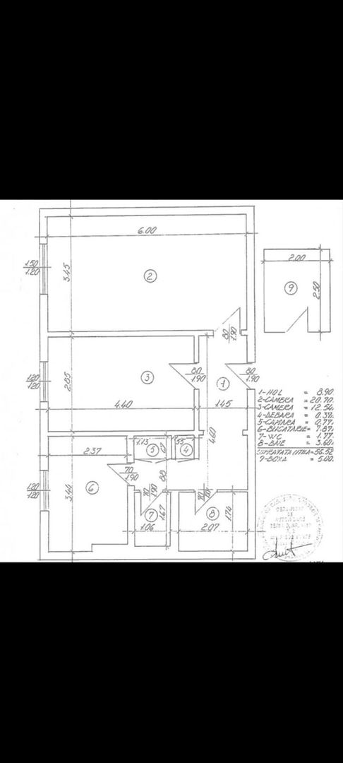 APARTAMENT 2 CAMERE | BUCURESTII NOI | METROU BAZILESCU - Schiță 19