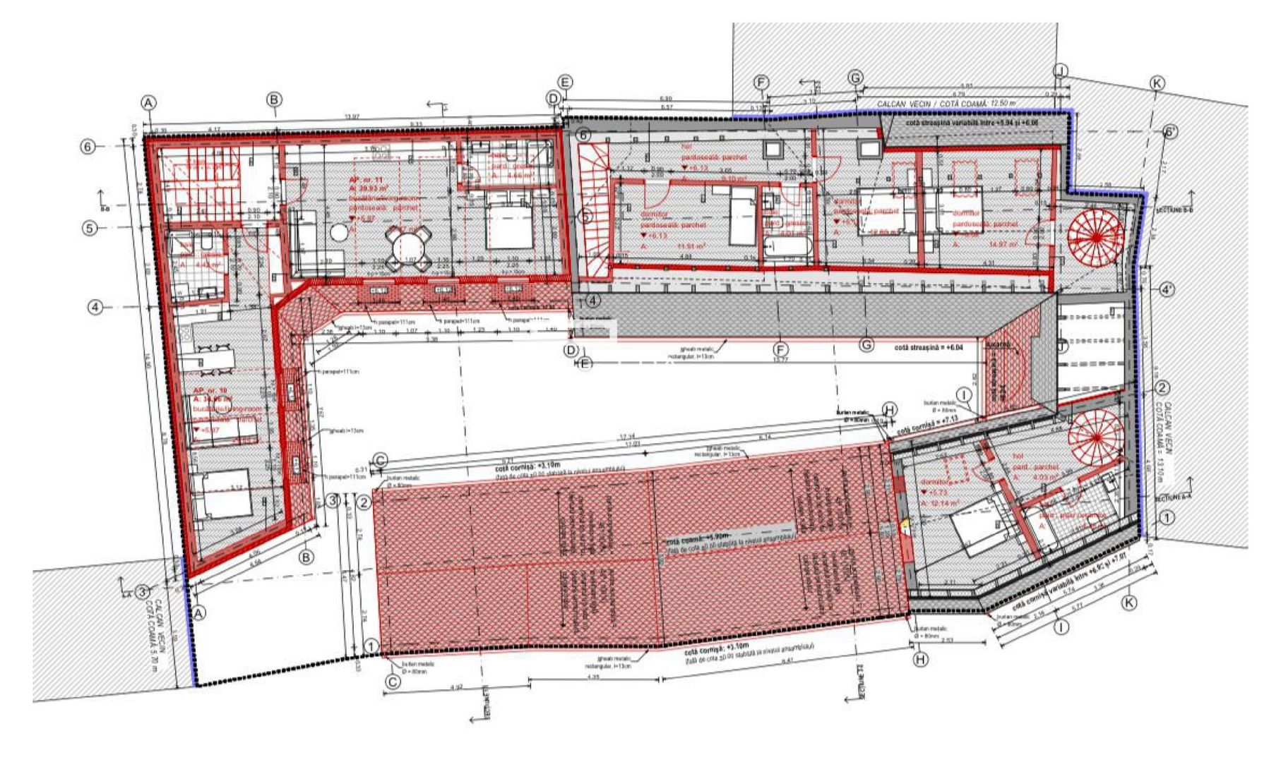 Studiouri  34 si 40 mp la cheie în Sibiu, zona centrala - Schiță 6