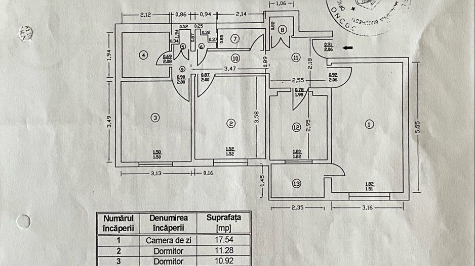 3 CAMERE ÎN RAHOVA - Schiță 16
