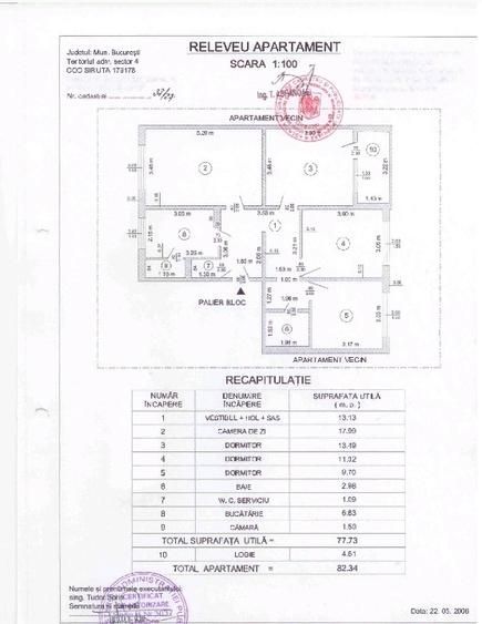 APARTAMENT MOBILAT CENTRALA LOC PARCARE ZONA  BRANCOVEANU - Poză 10