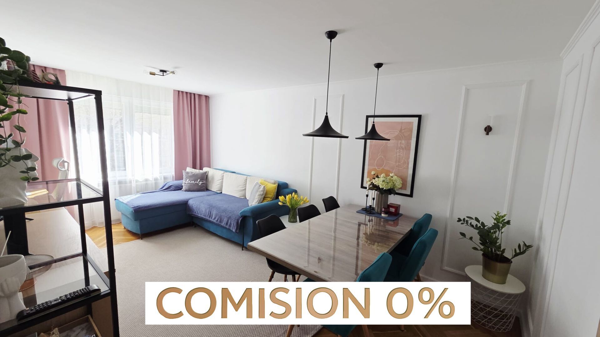 Comision 0% Apartament modern 3 camere complet mobilat Circumvalatiunii etaj 2 - Poză 1