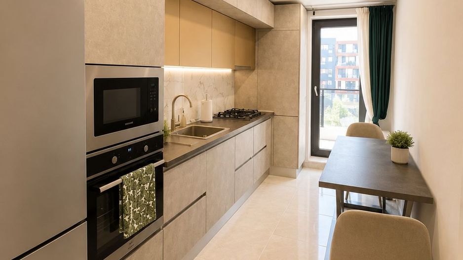 2 camere mobilat modern | Tomis Nord - Zen Residence | garaj, boxă - Poză 9