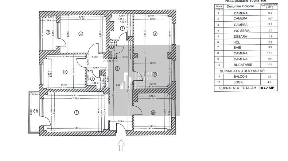 Apartament 104mp-utili 2bai centrala -an 1985 -Bd. Chisinau /Mega Mall - Poză 3