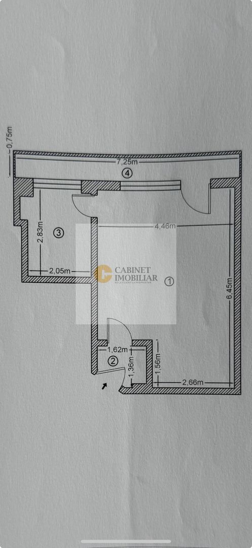 Garsoniera | Calea Victoriei | Etaj Intermediar - Poză 9