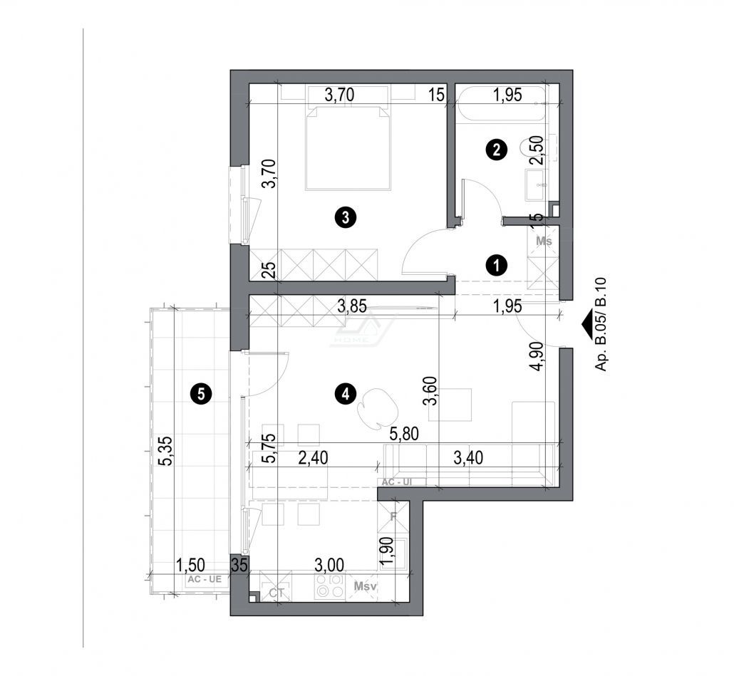 Etaj 1. Lift. Balcon mare. Loc de parcare. - Poză 8