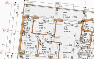 Apartament cu 4 camere, 2 terase, bloc nou, parcare inclusa, Marasti! - Schiță 3