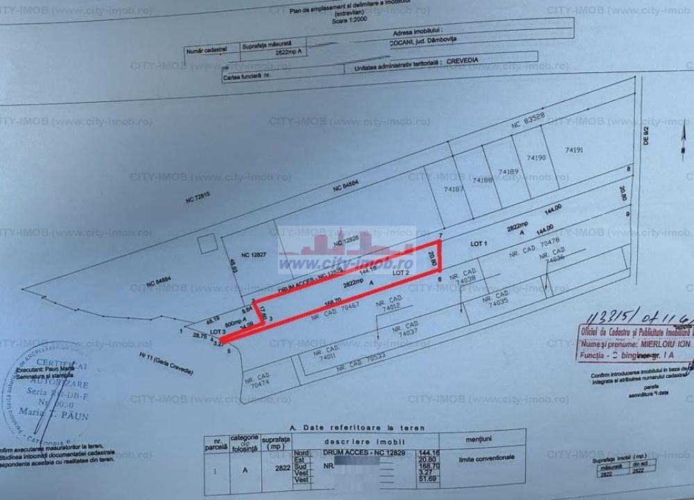Teren de vanzare Cocani, Crevedia, langa padure Dambovita - 17 km de Bucuresti - Poză 3