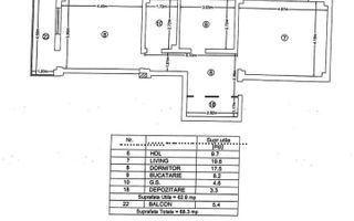 Apartament cu 2 camere/ 65mp/ zona Tatarasi - Poză 9