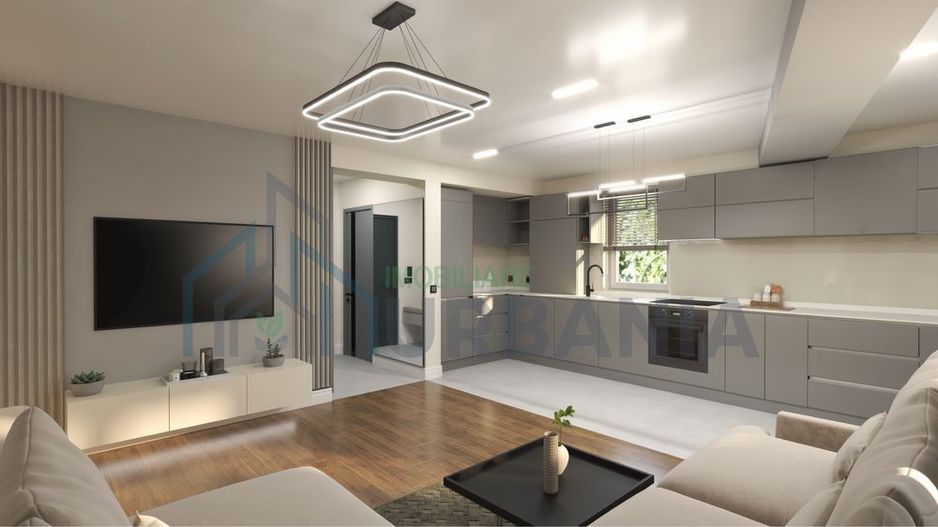 Apartament 2 camere, zona Bucium, bloc nou, intabulat, etaj 1, 53 mp - Poză 3
