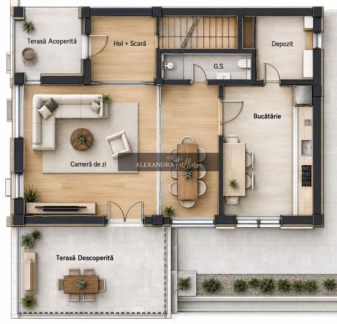 2x casa individuala 4 camere decomandate, 3 bai, Tureni - Poză 3