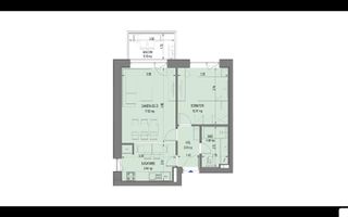 Apartament 2 Camere Premium // Mall Promenada // Vedere panoramica - Schiță 7