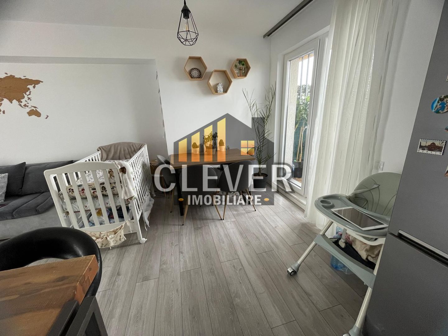 Apartament 2 camere Mobilat Utilat cu Terasa 50mp Th Pallady - Poză 4