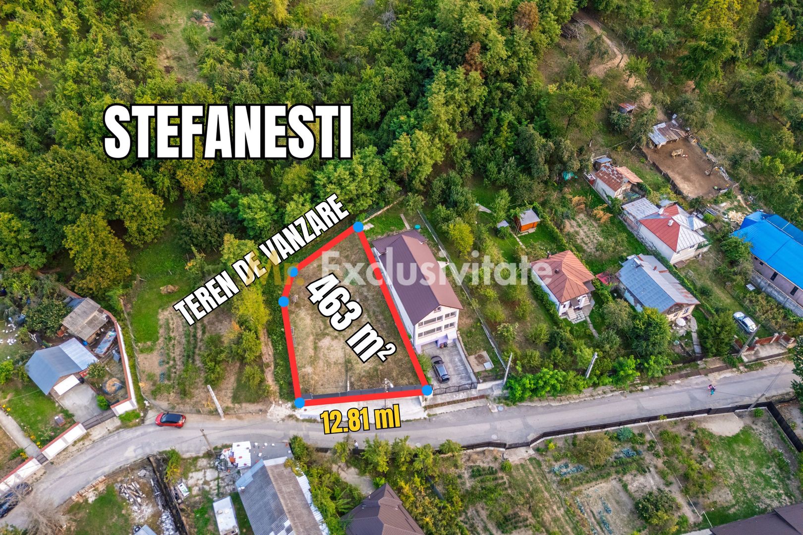 Teren intravilan cu priveliște deosebită  - Ștefănești, Argeș - Poză 3