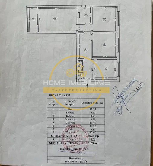 Apartament cu 3 camere/ 70 mp/ mobilat și utilat/ zona Alexandru cel Bun - Poză 8