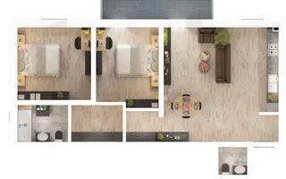 Apartament premium 73.5 mp utili 3 camere 2 bai etaj 1 zona Dna Stanca - Poză 12