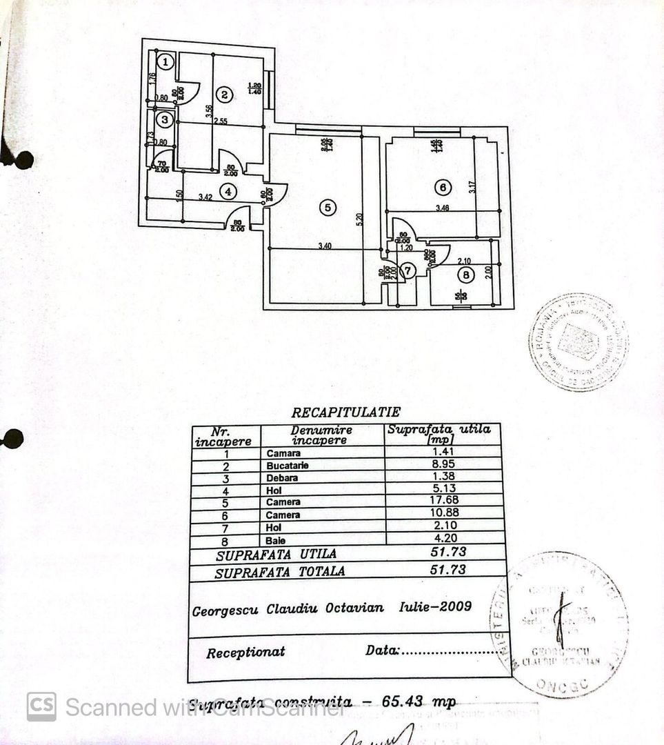 2 Camere Parter din 8 an 1982 Ideal Birou Firma Bloc Izolat Bucur Obor - Poză 5
