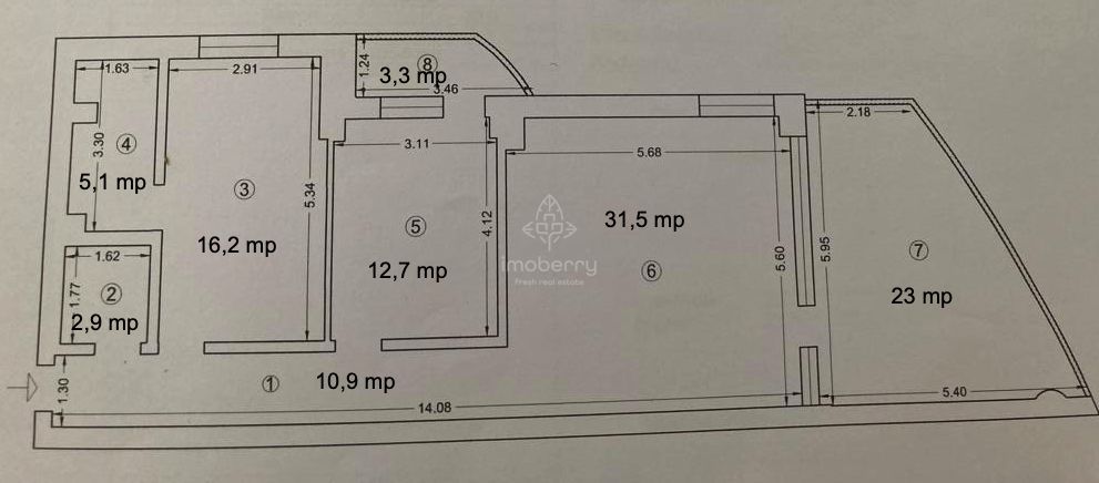 Mamaia | Apartament cu apusuri de poveste | Comision 0! - Schiță 23