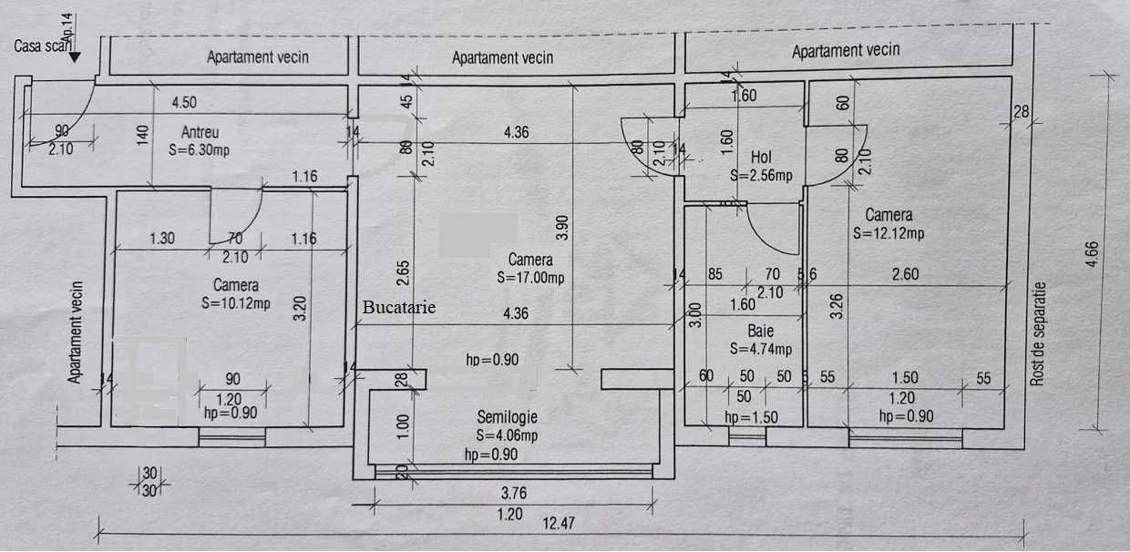 Soarelui-Generala 30 | 3 Camere | Etaj intermediar | Centrala proprie | Renovat - Poză 8