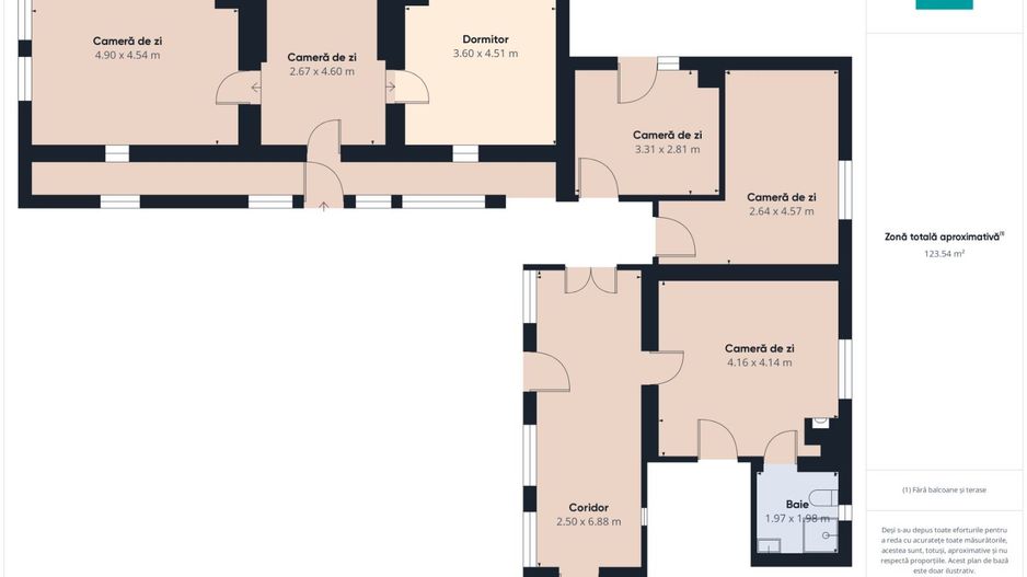 Casă cu teren 2877 mp, orașul Ineu - Poză 9