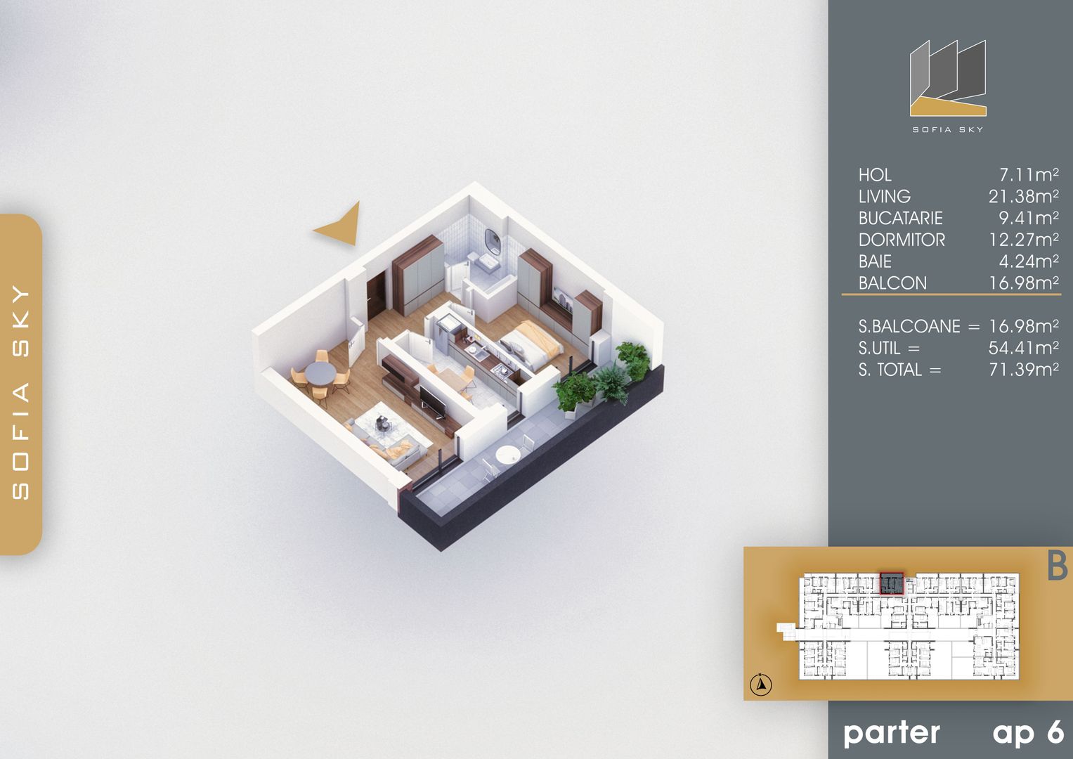 Apartament 2 camere decomandat  Titan Pallady  7 min Metrou Nicolae Teclu - Schiță 4