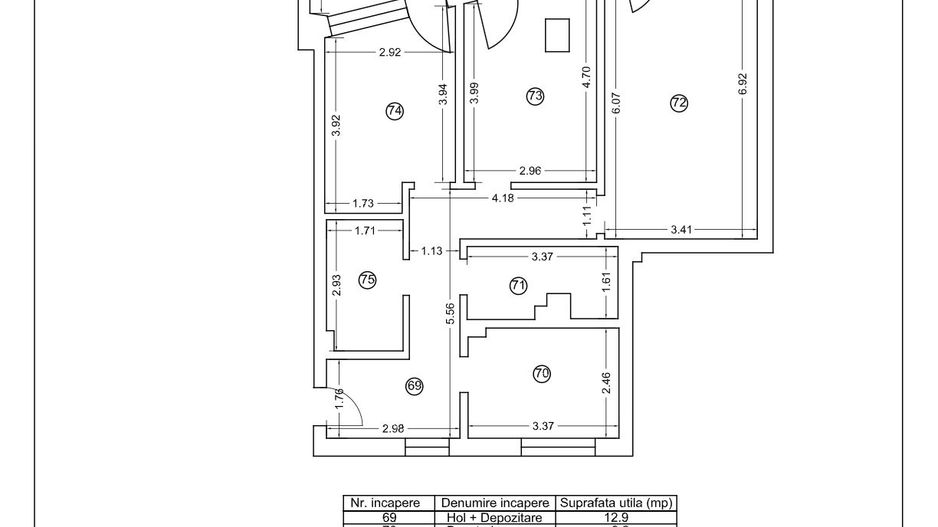 Tomis Nord - Vanzare apartament decomandat cu 3 camere, bloc nou. - Poză 33
