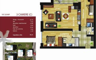 COMISION 0% I Apartament 3 camere Piata Alba Iulia I Bucuresti Mall - Poză 10