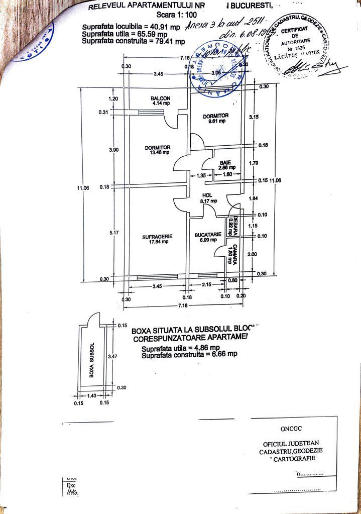 Ap. 3 camere modern Dr. Taberei bloc reabilitat, boxa, mobilat - Poză 11