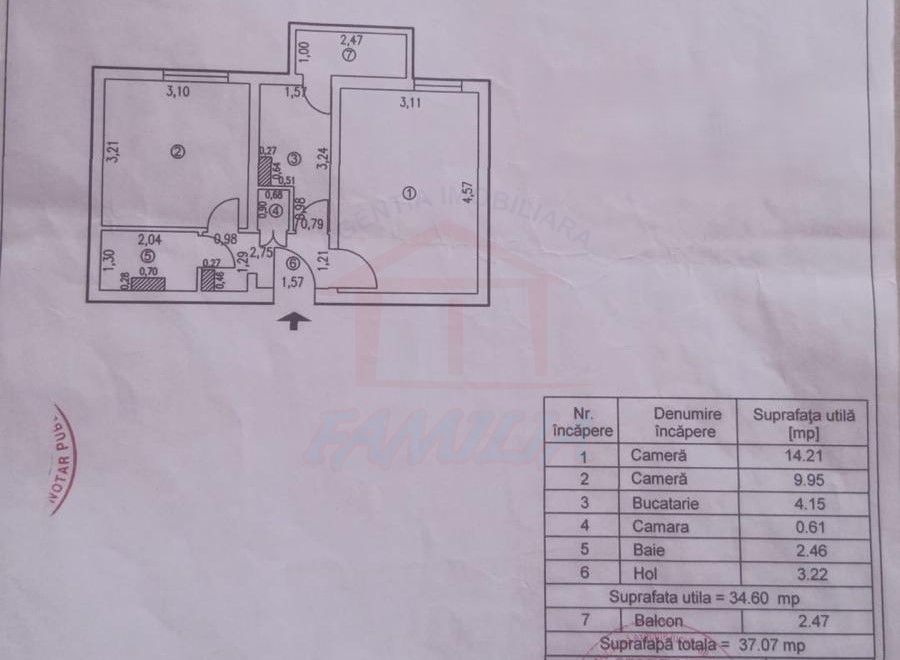 250 Euro/luna, Inchiriere apartament doua camere , Micro19 - Poză 3