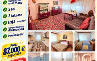 Apartament 3 camere, etaj 3, VASLUI - zona GARA; - Poză 1