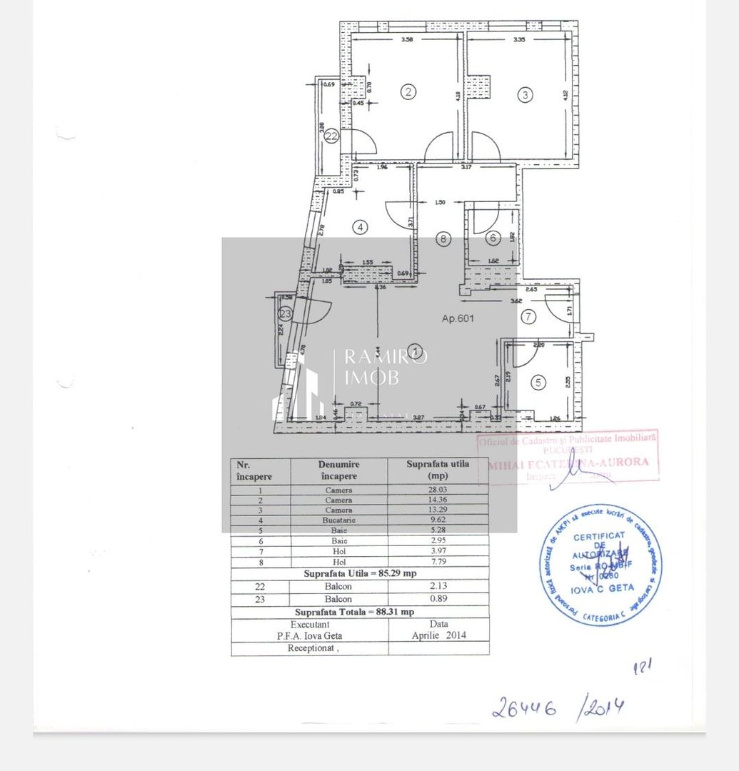 Apartament 3 camere, decomandat Baneasa - Poză 15