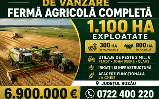 Ferma de Cultura Mare 1100 HA - Poză 1