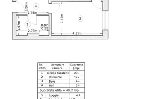 Inchiriere apartament modern cu 2 camere, etaj 2, Sector 4, Luica - Poză 13