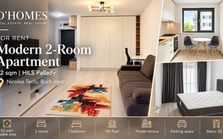 For Rent | Modern 2-Room Apartment | 52 sqm | HILS Pallady - Poză 1