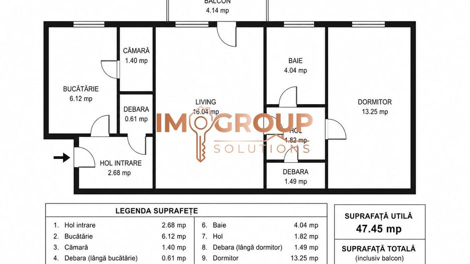 TATARASI - ETAJ 2 - BLOC FARA RISC - APARTAMENT CU 2 CAMERE - Poză 1