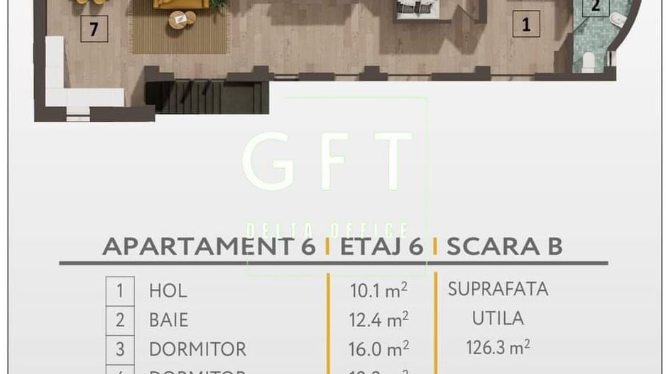 Apartamente 1-3 camere, zona semicentrală! - Poză 7